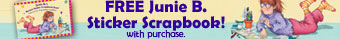 Free Junie B. Sticker Scrapbook with purchase