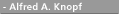Alfred A. Knopf