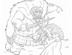 Brave Fergus Coloring Page