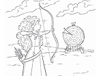 Brave Merida Coloring Page