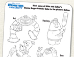 Monsters, Inc. Oozma Kappa Coloring Page
