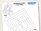 Monsters, Inc. Sulley Maze