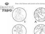 The Princess and the Frog Matching Game