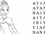 Princess Tiana's Word Search