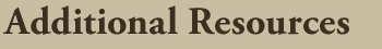 Additional Resources