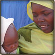 A mother and her child in Darfur