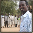 Daoud with school children in Djabal refugee camp in Eastern Chad